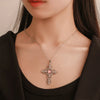 Summer Gemstone Cross Necklace
