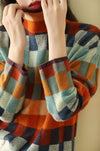 Geometry Knitted Turtleneck Sweater